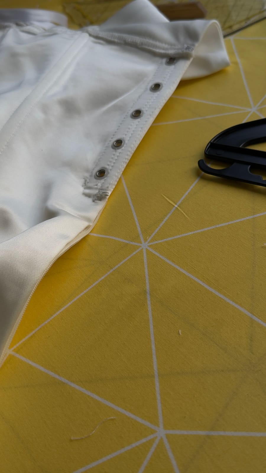 Gown construction detail