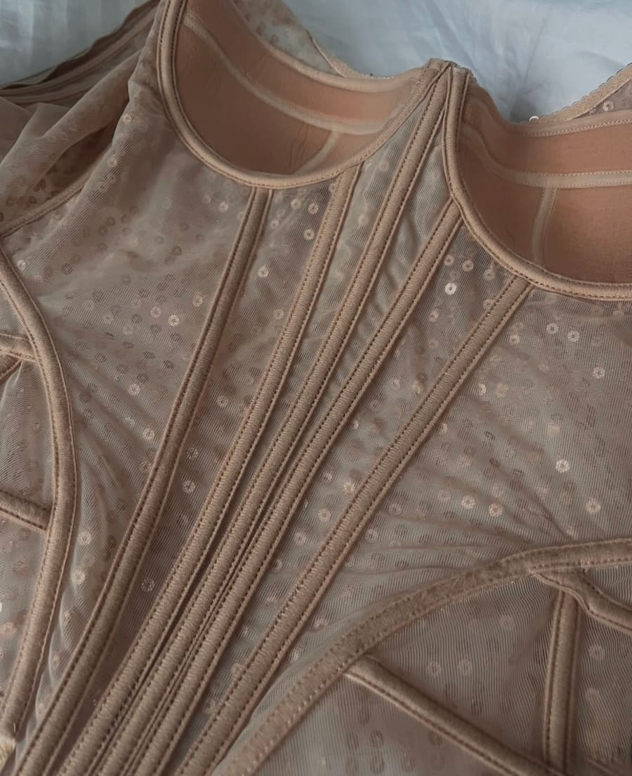 Gown construction detail