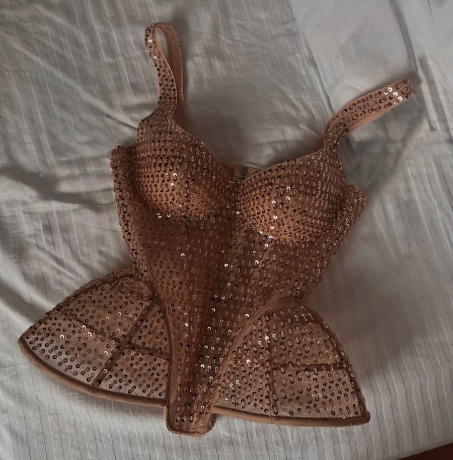 Corset bodice detail
